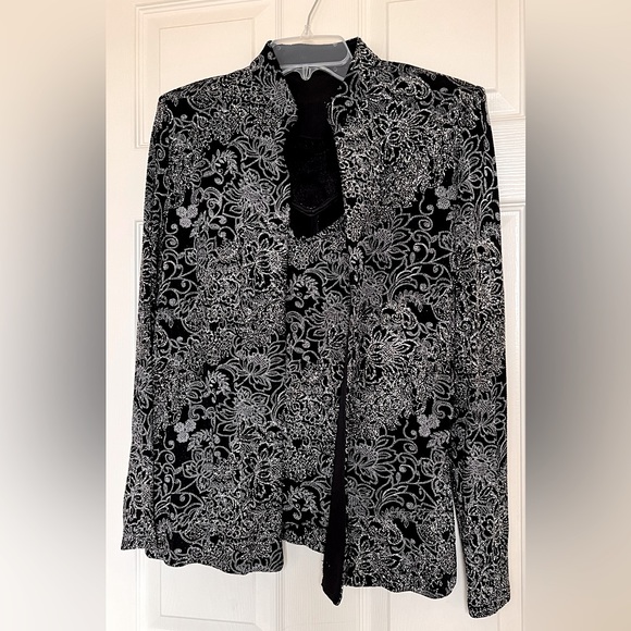 Alex evening glitter twinset top - Picture 1 of 6